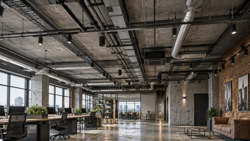 Потолки в стиле «LOFT»